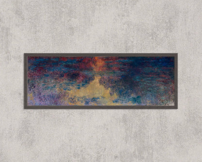 Estampe Giclée « Bassin aux Nymphéas » de Monet : Art impressionniste (Option encadrée)