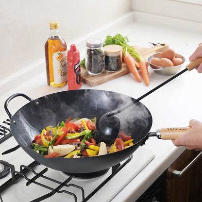 Yoshikawa Cook-Pal REN 36cm Nitrided Carbon Steel Wok
