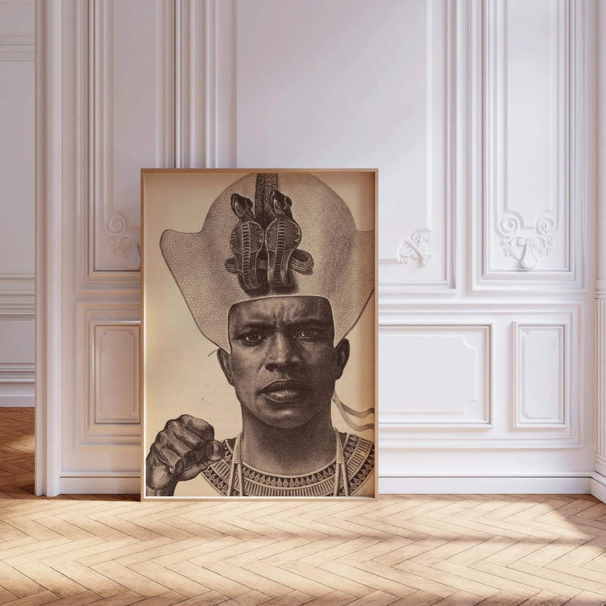 E. Harper Johnson - Piankhy the Great, Plate 9 | PRINT ‚Äì Majestic African Warrior King (Framed & Unframed Available)