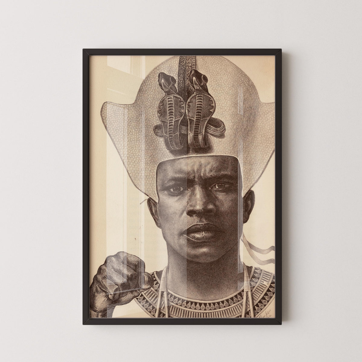 E. Harper Johnson - Piankhy the Great, Plate 9 | PRINT ‚Äì Majestic African Warrior King (Framed & Unframed Available)