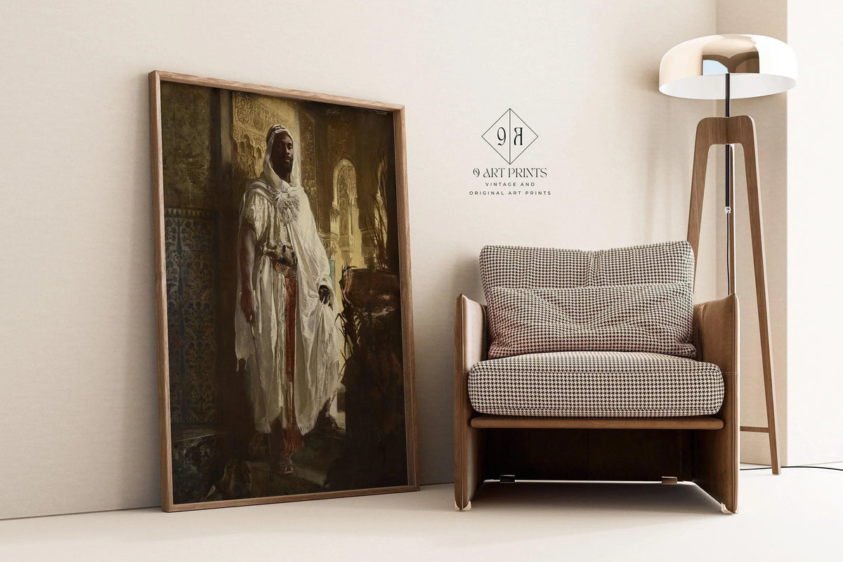 Eduard Charlemont - The Moorish Chief | Famous Orientalist Art (available handframed or unframed)