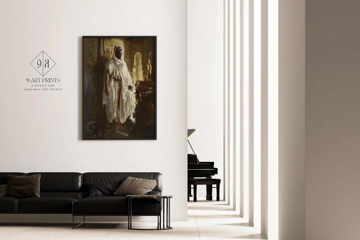 Eduard Charlemont - The Moorish Chief | Famous Orientalist Art (available handframed or unframed)