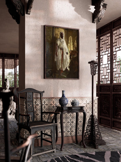 Eduard Charlemont - The Moorish Chief | Famous Orientalist Art (available handframed or unframed)