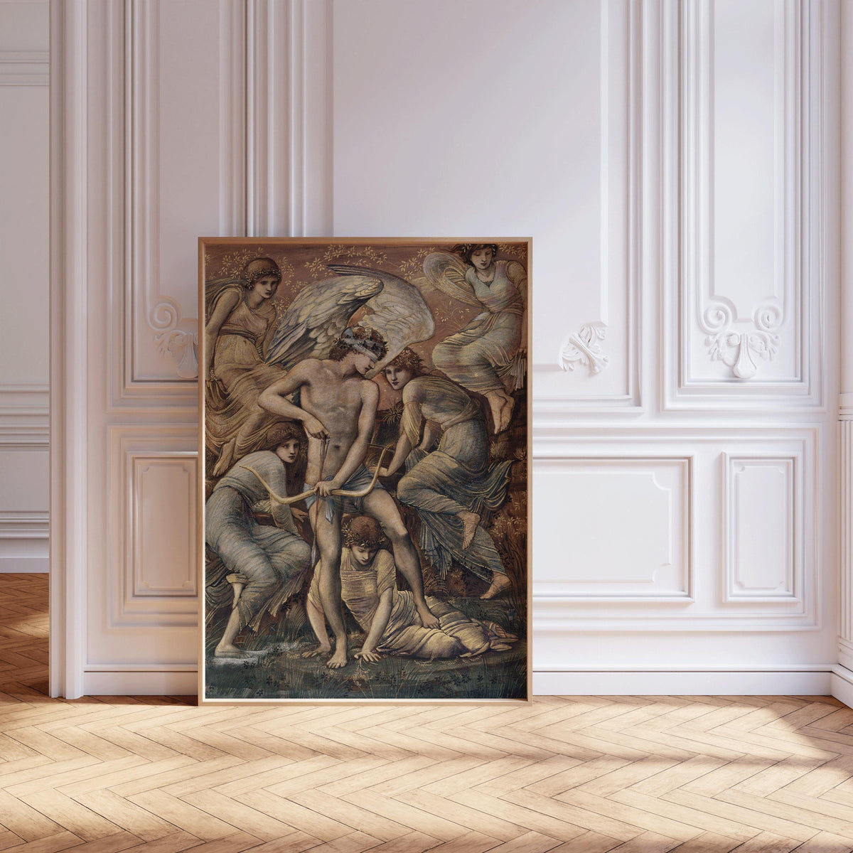 Edward Burne-Jones - Cupid's Hunting Grounds | Famous Mythology Classic Art (available handframed or unframed)