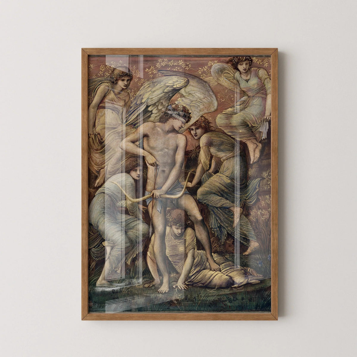 Edward Burne-Jones - Cupid's Hunting Grounds | Famous Mythology Classic Art (available handframed or unframed)