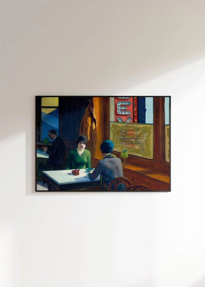 Edward Hopper - Cafe (Chop Suey) | Famous Art (available handframed or unframed)