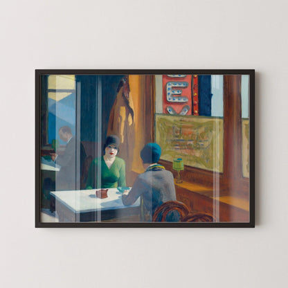 Edward Hopper - Cafe (Chop Suey) | Famous Art (available handframed or unframed)