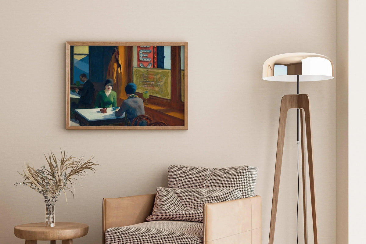 Edward Hopper - Cafe (Chop Suey) | Famous Art (available handframed or unframed)