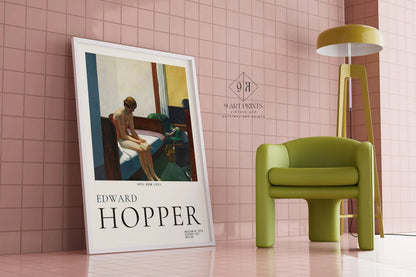 Edward Hopper - CHAMBRE D'HÔTEL | Art célèbre (disponible encadré à la main ou non encadré)