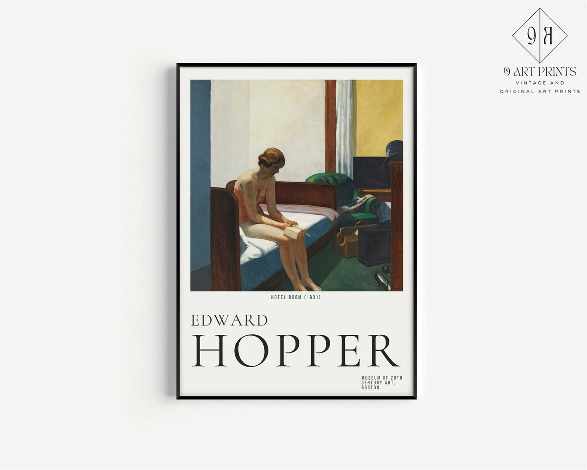 Edward Hopper - CHAMBRE D'HÔTEL | Art célèbre (disponible encadré à la main ou non encadré)