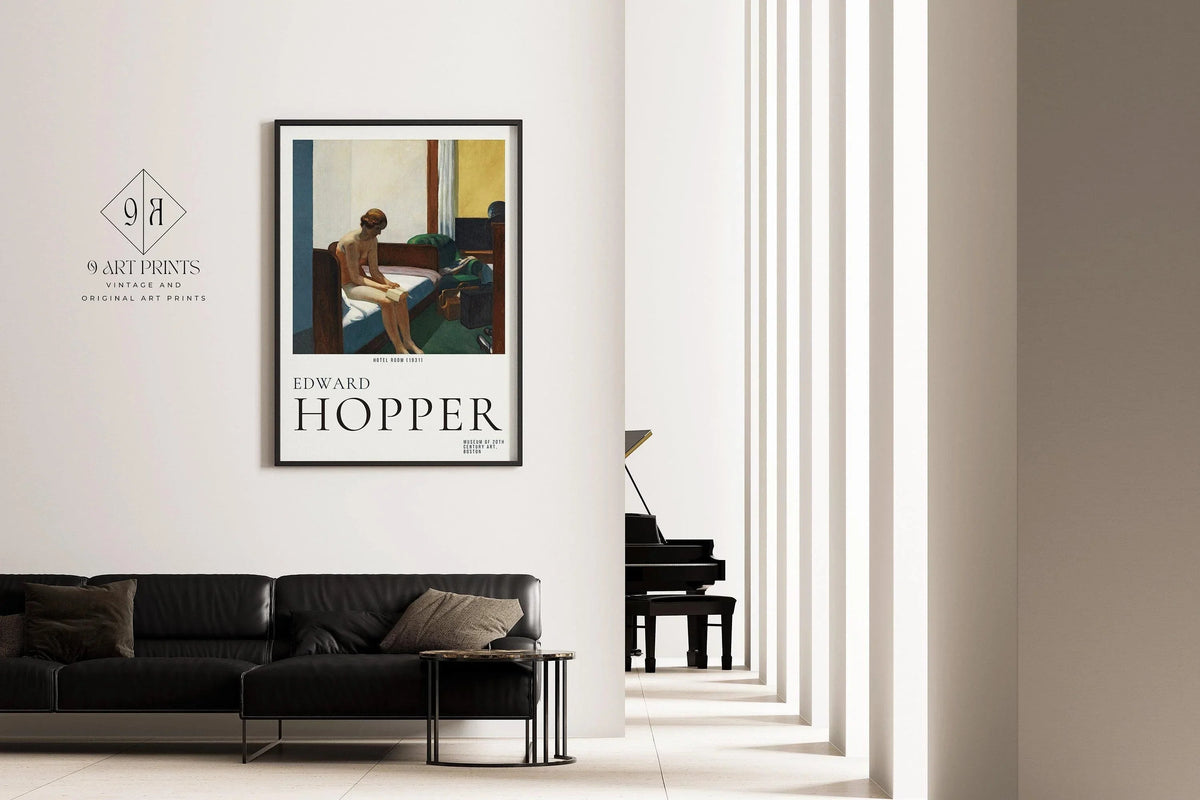 Edward Hopper - CHAMBRE D'HÔTEL | Art célèbre (disponible encadré à la main ou non encadré)