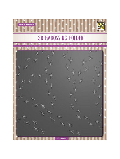 Nellie's Choice - Plioir de gaufrage 3D Pattes d'oiseau