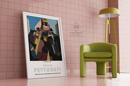 Emilio Pettoruti - The People's Song | Famous Cubist Art (available handframed or unframed)