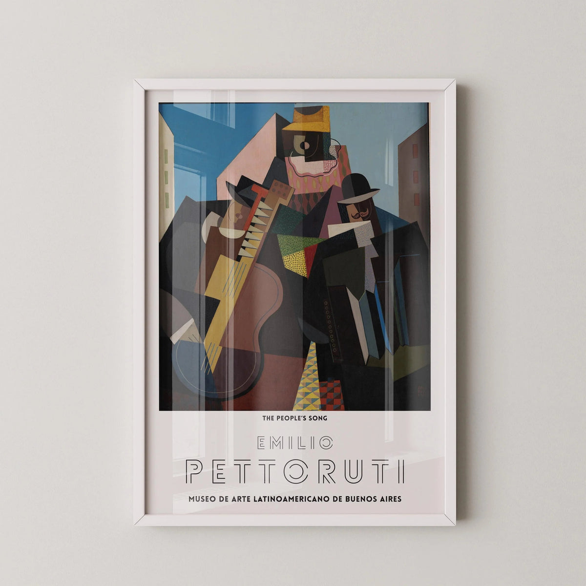 Emilio Pettoruti - The People's Song | Famous Cubist Art (available handframed or unframed)