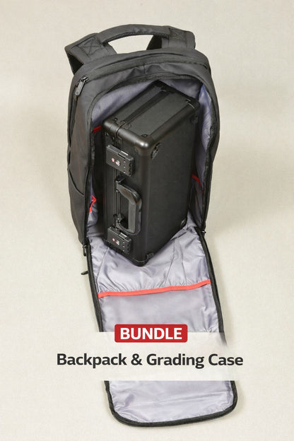 EVORETRO Backpack & Grading Case Bundle – Secure Travel Storage for Graded Cards & Collectibles