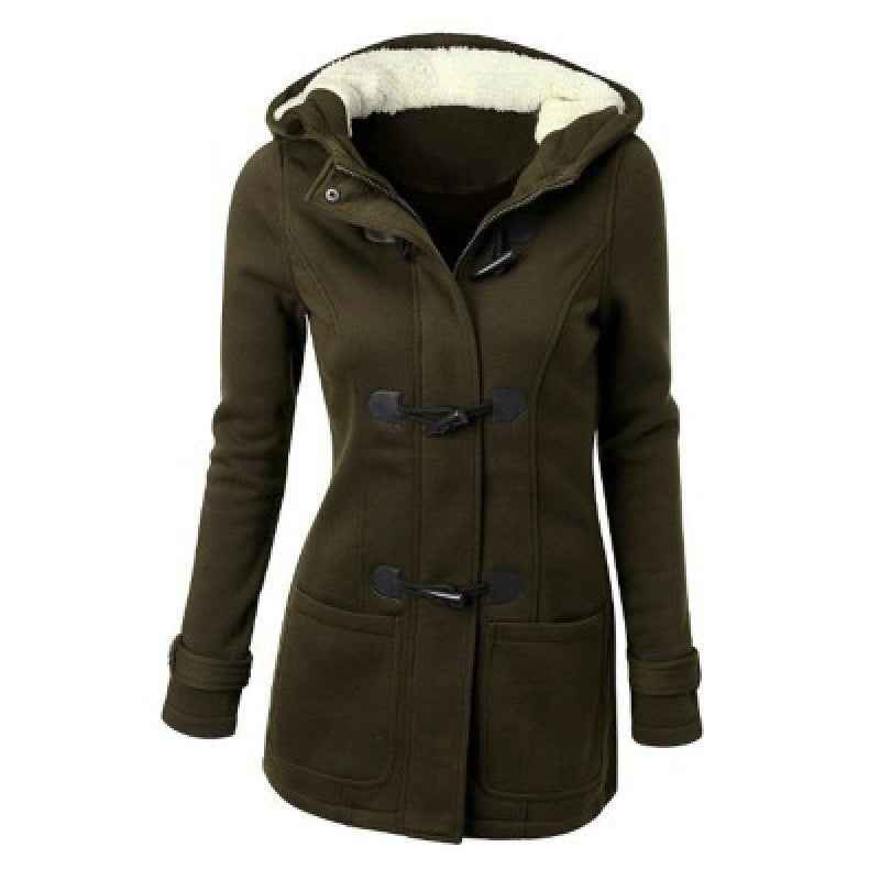 Women's Hooded Cotton-Padded Sweater Coat