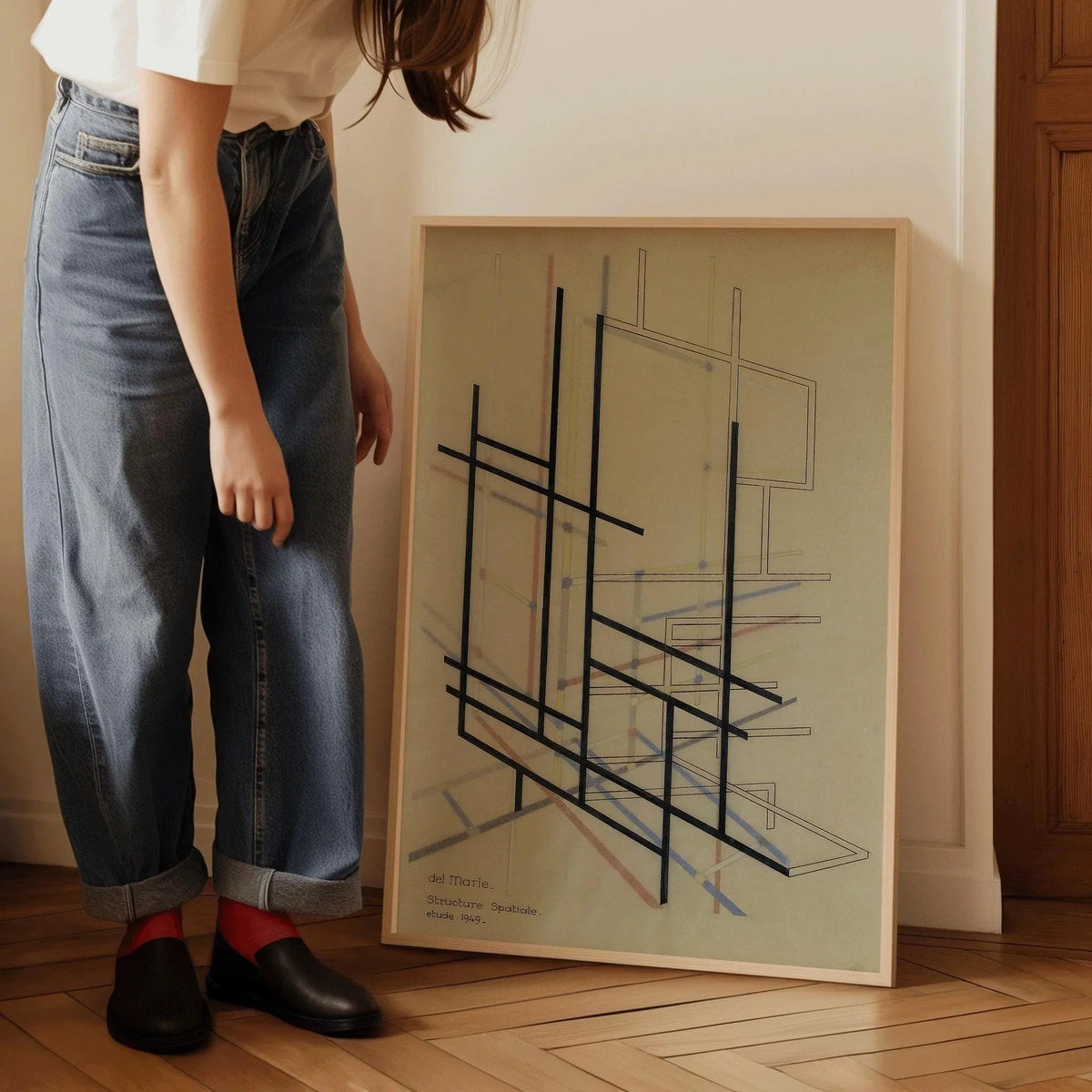 Bauhaus Structure Art Print: Felix del Marle Mid-Century Modern Giclee Print
