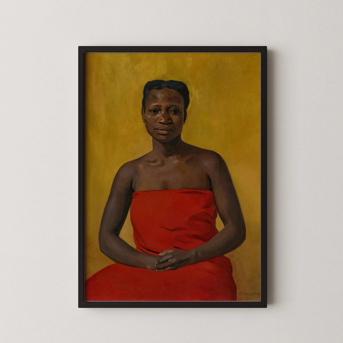 Felix Vallotton - Woman in Red | Famous Impressionist Art (available handframed or unframed)