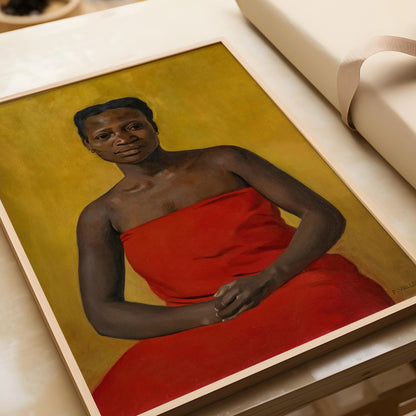 Felix Vallotton - Woman in Red | Famous Impressionist Art (available handframed or unframed)