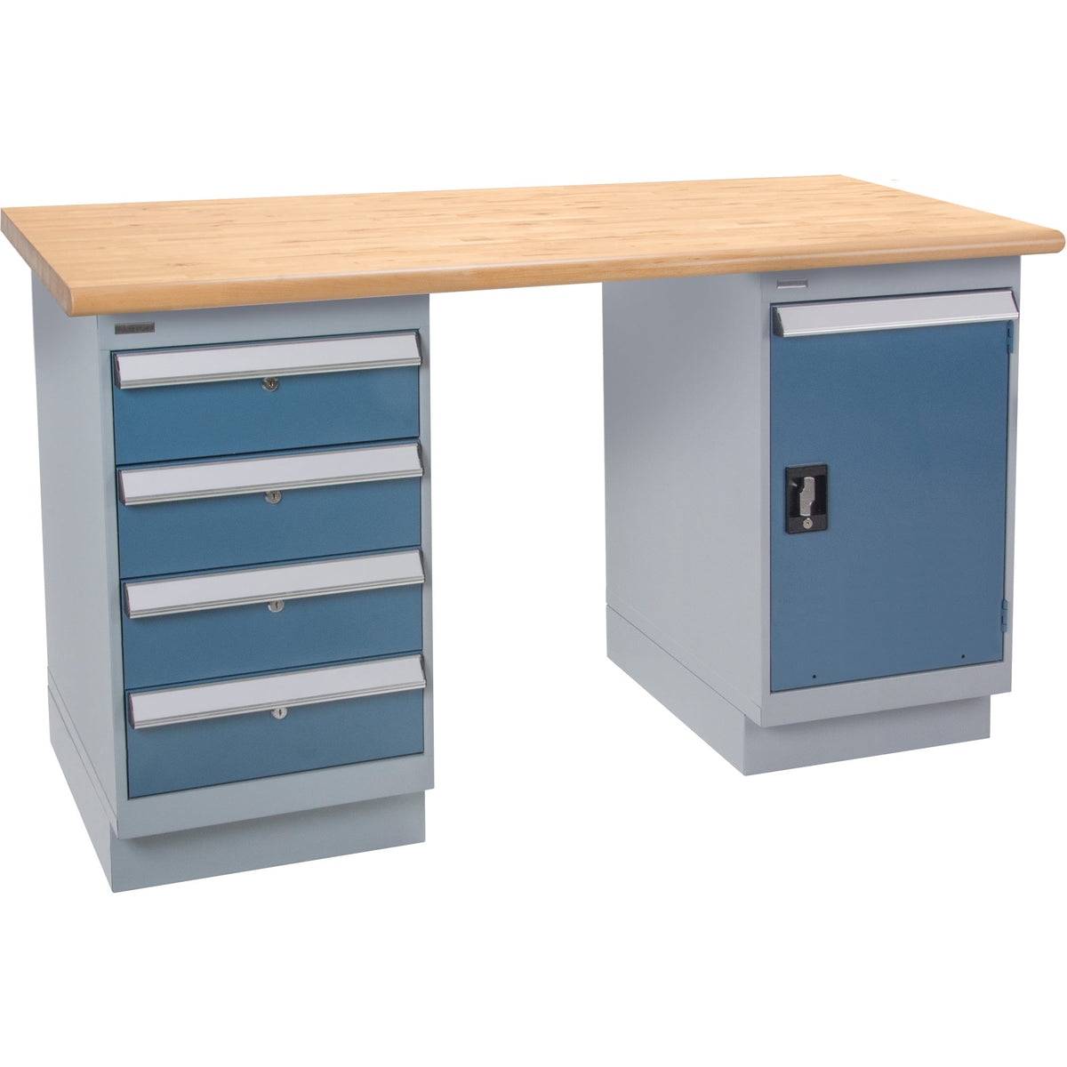 Pre-Designed Workbench, Door & Drawers, 2500 lbs. Cap., 60" W x 30" D, 34" H