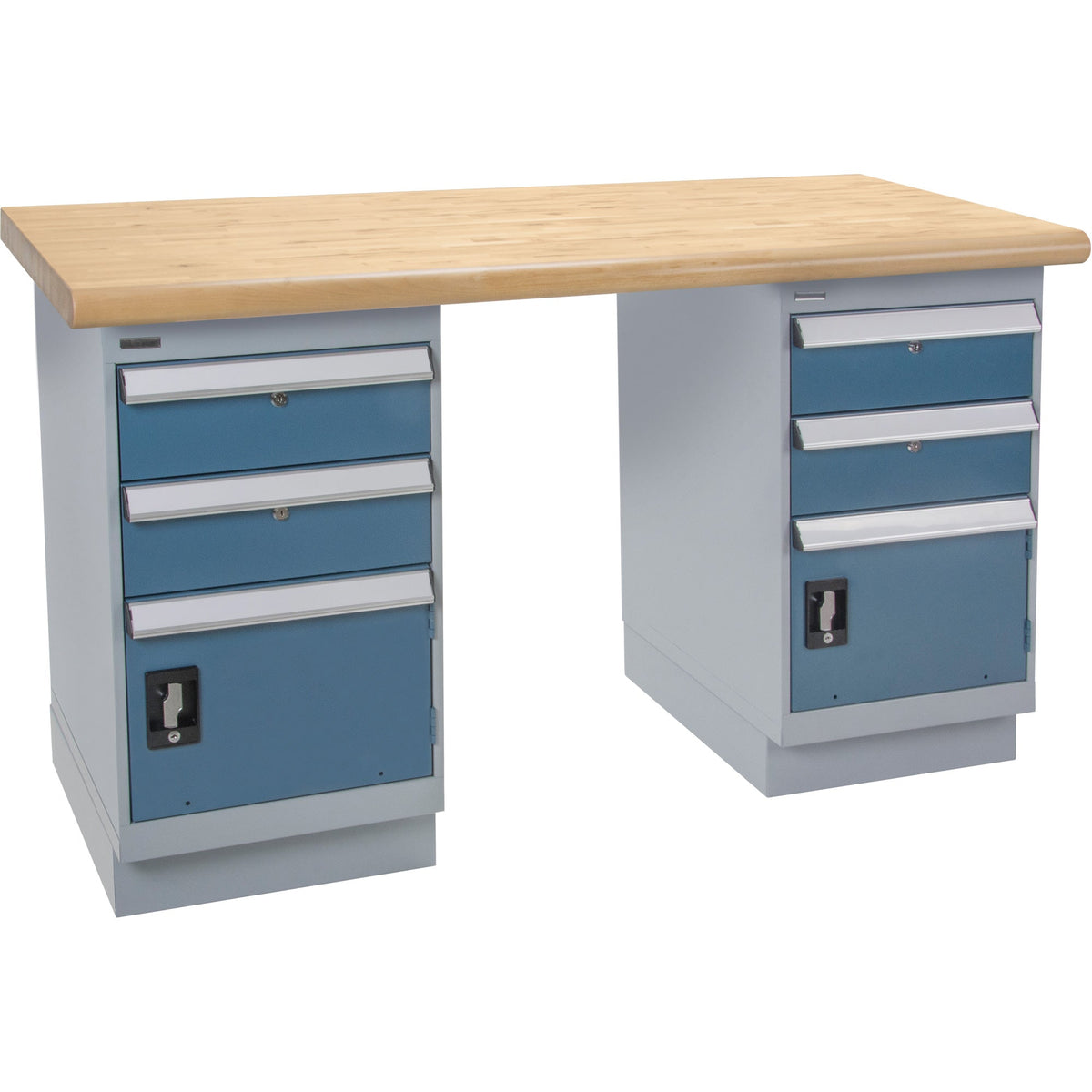 Pre-Designed Workbench, Dual Drawers, 2500 lbs. Cap., 60" W x 36" D, 34" H