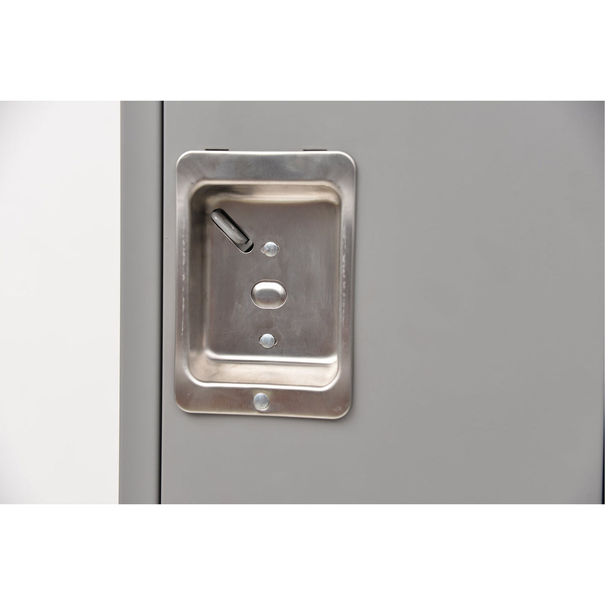 Lockers, 2 -tier, Bank of 3, 36" x 18" x 72", Steel, Grey, Rivet (Assembled)
