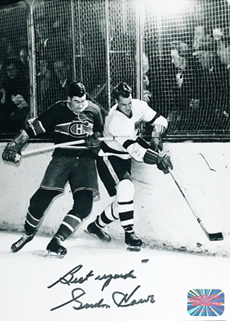 Gordie Howe Autographed 5x7 Sepia Photo