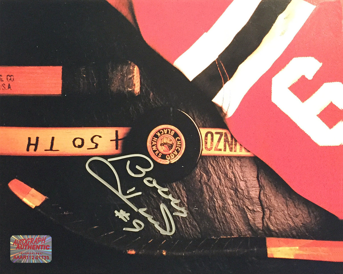 Bobby Hull Signed Chicago Blackhawks & Winnipeg Jets Photo