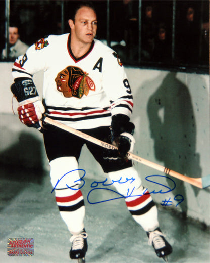 Bobby Hull Autographed 8x10 White Jersey Photograph