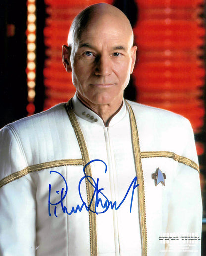 Patrick Stewart Signed Star Trek Nemesis 8x10 Display