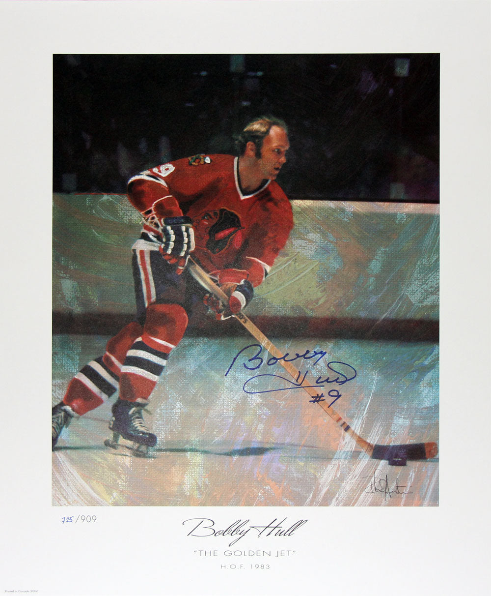 Bobby Hull Autographed Lithograph