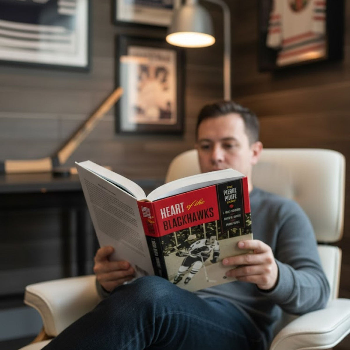 Heart of the Blackhawks Book Signed by Pierre Pilote