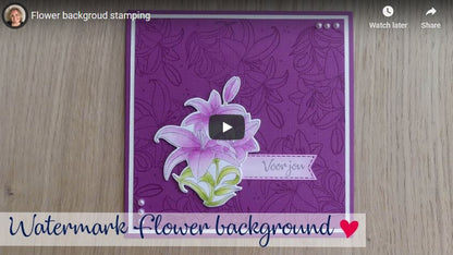 Snellen Design Set de matrices et de tampons Fleurs de lys