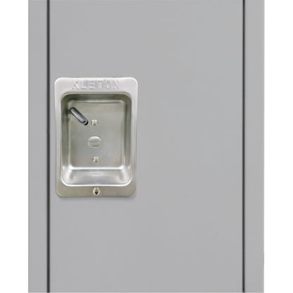 Lockers, 3 -tier, Bank of 3, 36" x 18" x 82", Steel, Grey, Knocked Down