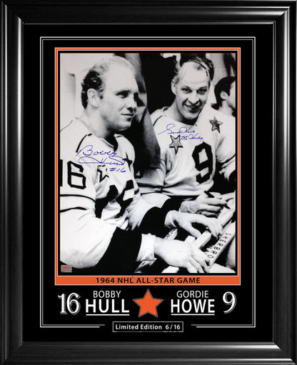 Gordie Howe & Bobby Hull Signed 16x20 Limited Edition Framed