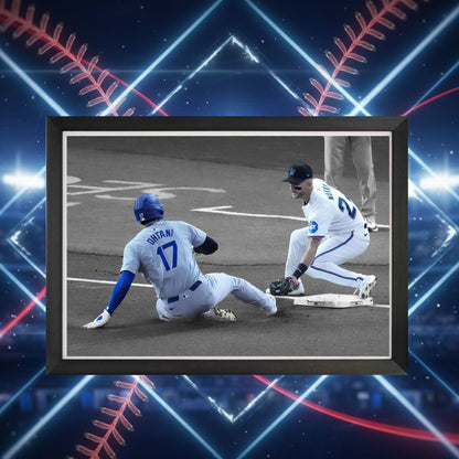 Shohei Ohtani Framed Canvas - 50th Stolen Base Milestone
