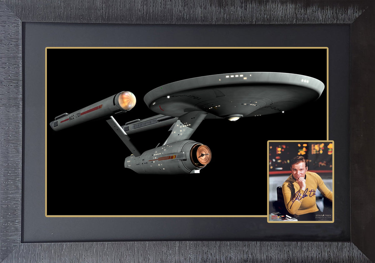 William Shatner Autographed Star Trek Captain Kirk Photo (38x28)