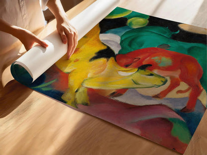 Franz Marc Yellow Cow Print: Expressionist Fine Art