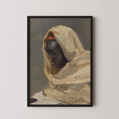Franz Xaver Kosler - Un Bédouin | Célèbre œuvre d'art orientaliste (disponible encadrée à la main ou non encadrée)