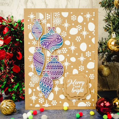 For The Love Of Masks - Masque Baubles & Snowflakes 6" x 8"
