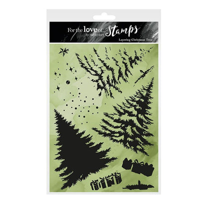For the Love of Stamps - Layering Christmas Tree