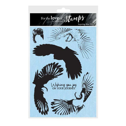Pour l'amour des timbres - Mésange bleue en superposition