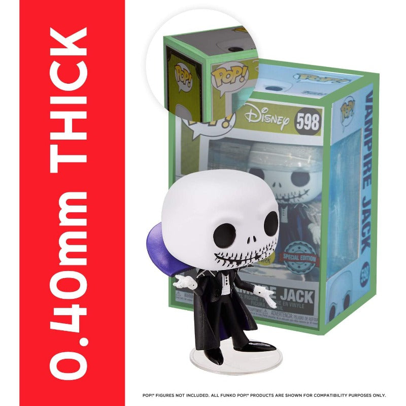 Funko Pop 4 Inch EVORETRO Protector Glow in the Dark 0.40MM - Pack of 10