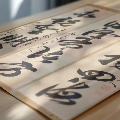 Gaoquan Xingdun - Calligraphy Triptych (17th Century) | Chinese Calligraphy Art (available handframed or unframed)