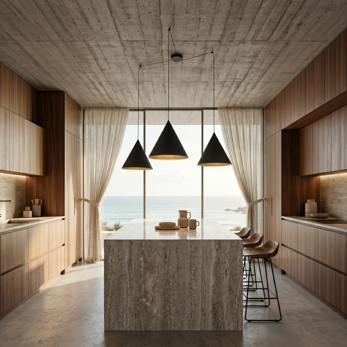 CONO 3-Light Modern Pendant Light for Kitchen Island, Dining Table & Contemporary Interiors