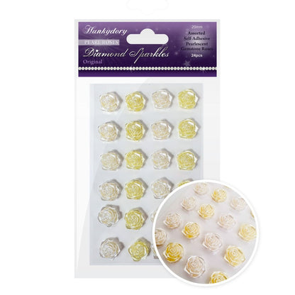 Diamants Scintillants Pierres Précieuses - Roses de Perles - Original