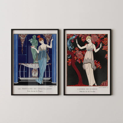 George Barbier DUO DÉCLARATION | Estampes Art nouveau disponibles encadrées