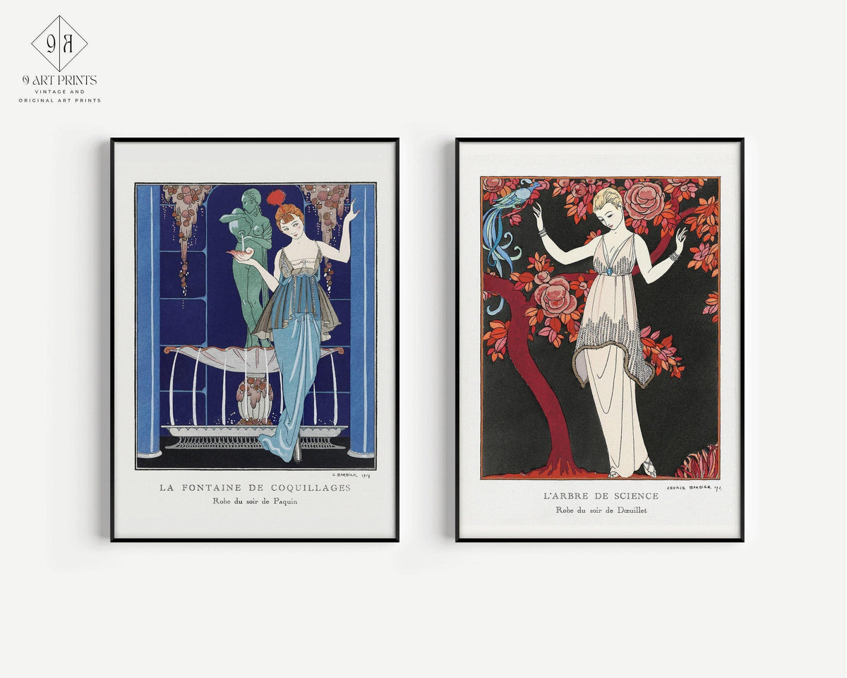 George Barbier DUO DÉCLARATION | Estampes Art nouveau disponibles encadrées