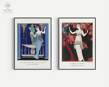 George Barbier DUO DÉCLARATION | Estampes Art nouveau disponibles encadrées