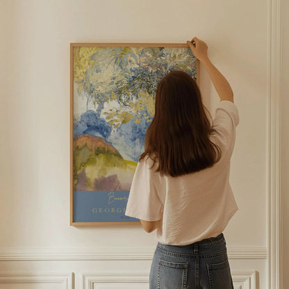 Georges de Feure - Boomrijk Landschap (Paysage arboré) | Tableau impressionniste classique (disponible encadré à la main ou non encadré)